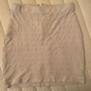 Express midi white skirt